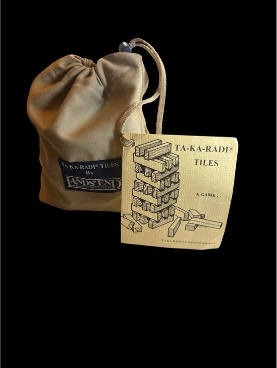Other - TA-KA-RADI TILES BY LANDS END - BUILDING BLOCK TOWER GAME OF SKILLS - Used